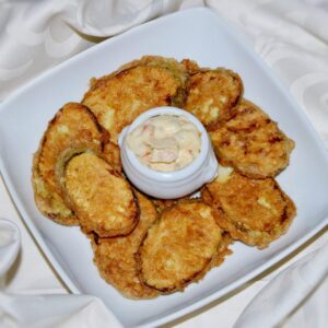 Preparat Dovlecei pane cu sos tartar