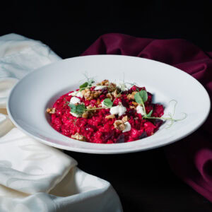 Preparat Risotto cu sfeclă