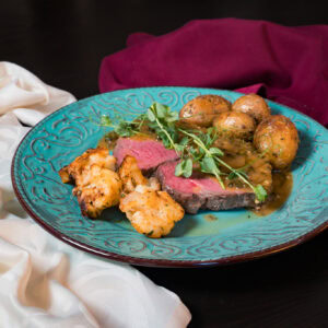 Preparat Mușchi de vită spaniolă cu cartofi Raclette