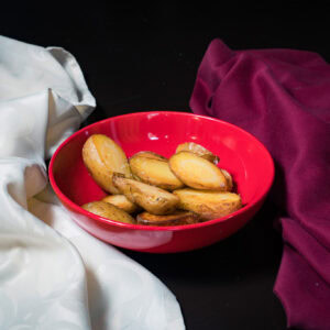 Preparat Cartofi Raclette fripți în untură de porc